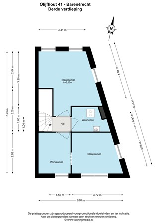 Floorplan - Olijfhout 41, 2994 HV Barendrecht